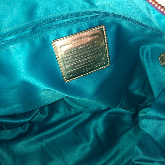 Rare Coach Poppy C Glam Tote - Picture 8 of 8